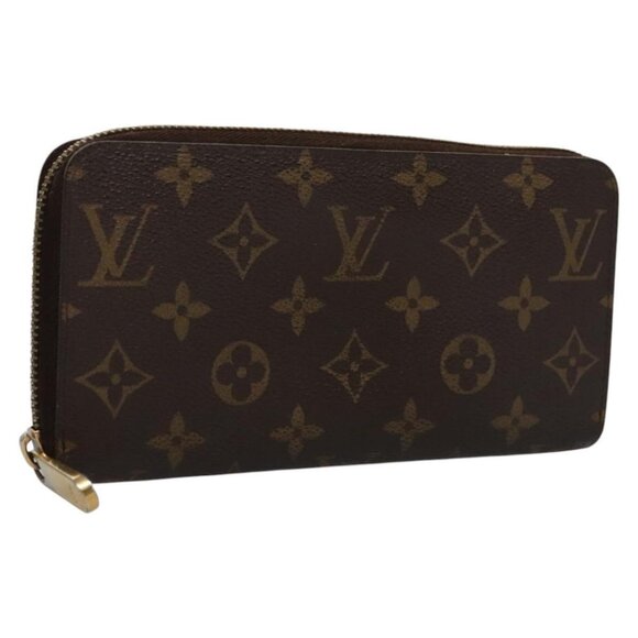 LOUIS VUITTON Monogram Zippy Wallet Long Wallet M42616 LV Auth BA262